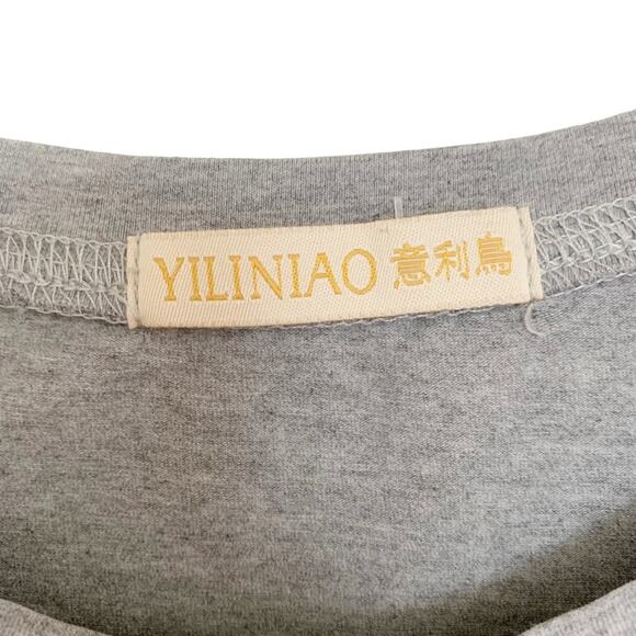 Thin Hongkoi Grey Harajuku Inspired Girl In Glitter Sunglasses T Shirt Dress - Picture 5 of 5